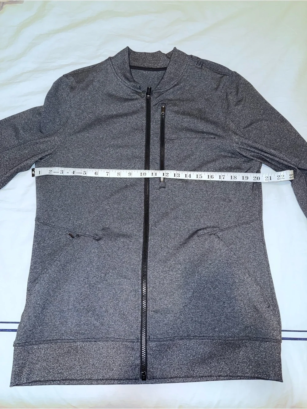 🍋Lululemon Men's Charcoal Heather Bomber Jacket